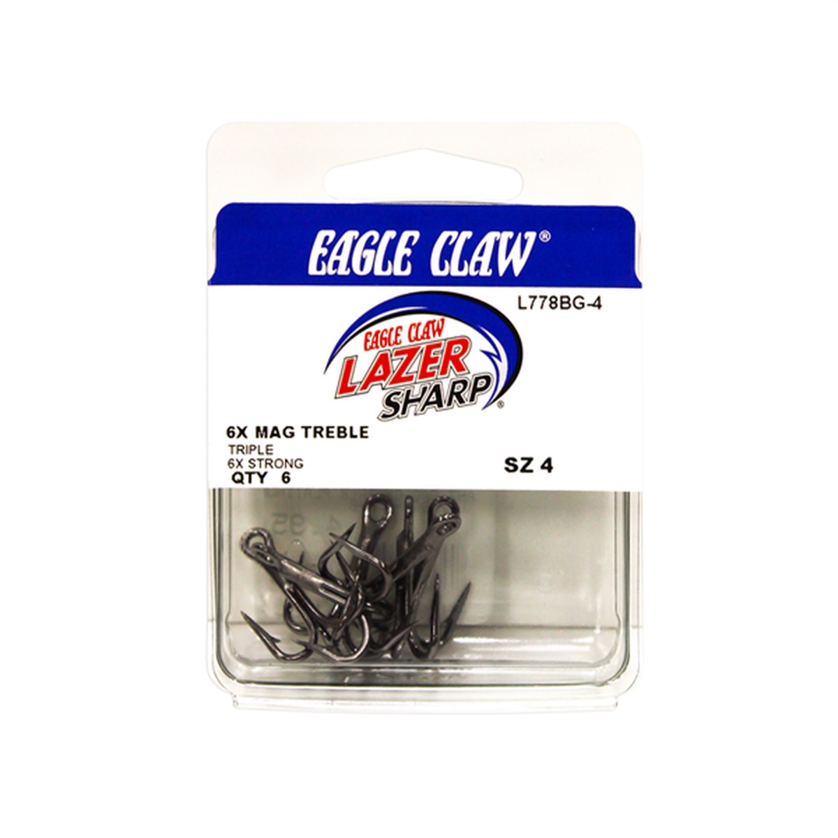 Anzuelo Eagle Claw Triple 6X Platinum L778BG