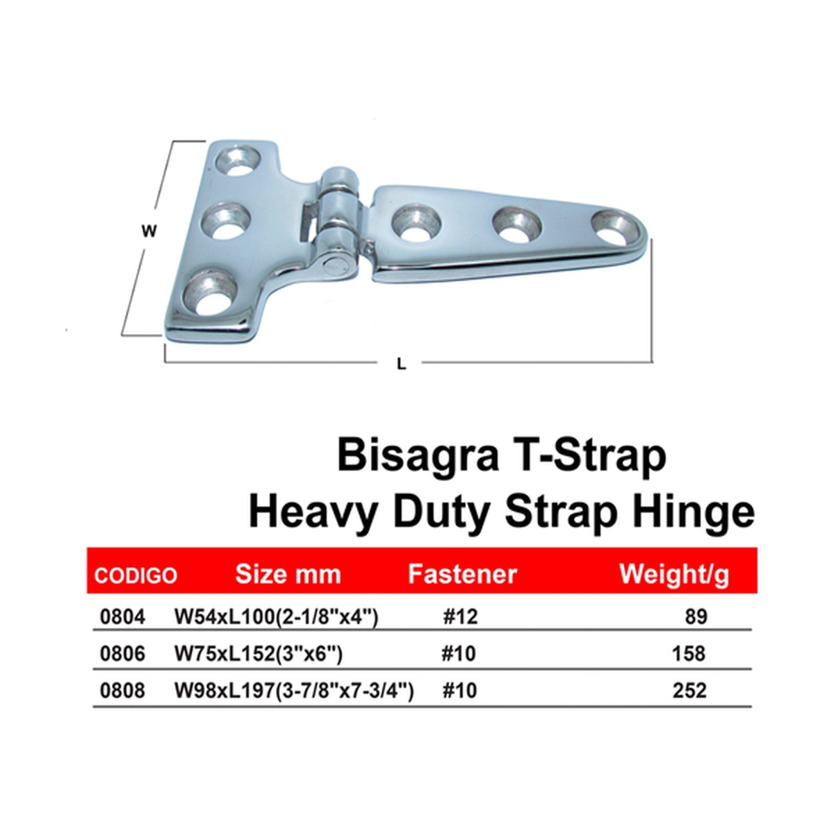 Bisagra Panama East T-strap