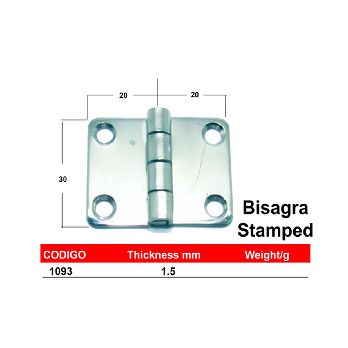 Bisagra Sellada Panama East Pulida