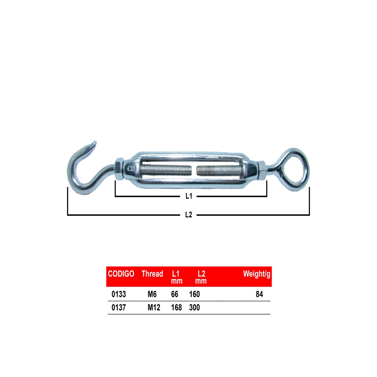 Tensor Panama East con Hook and Eye
