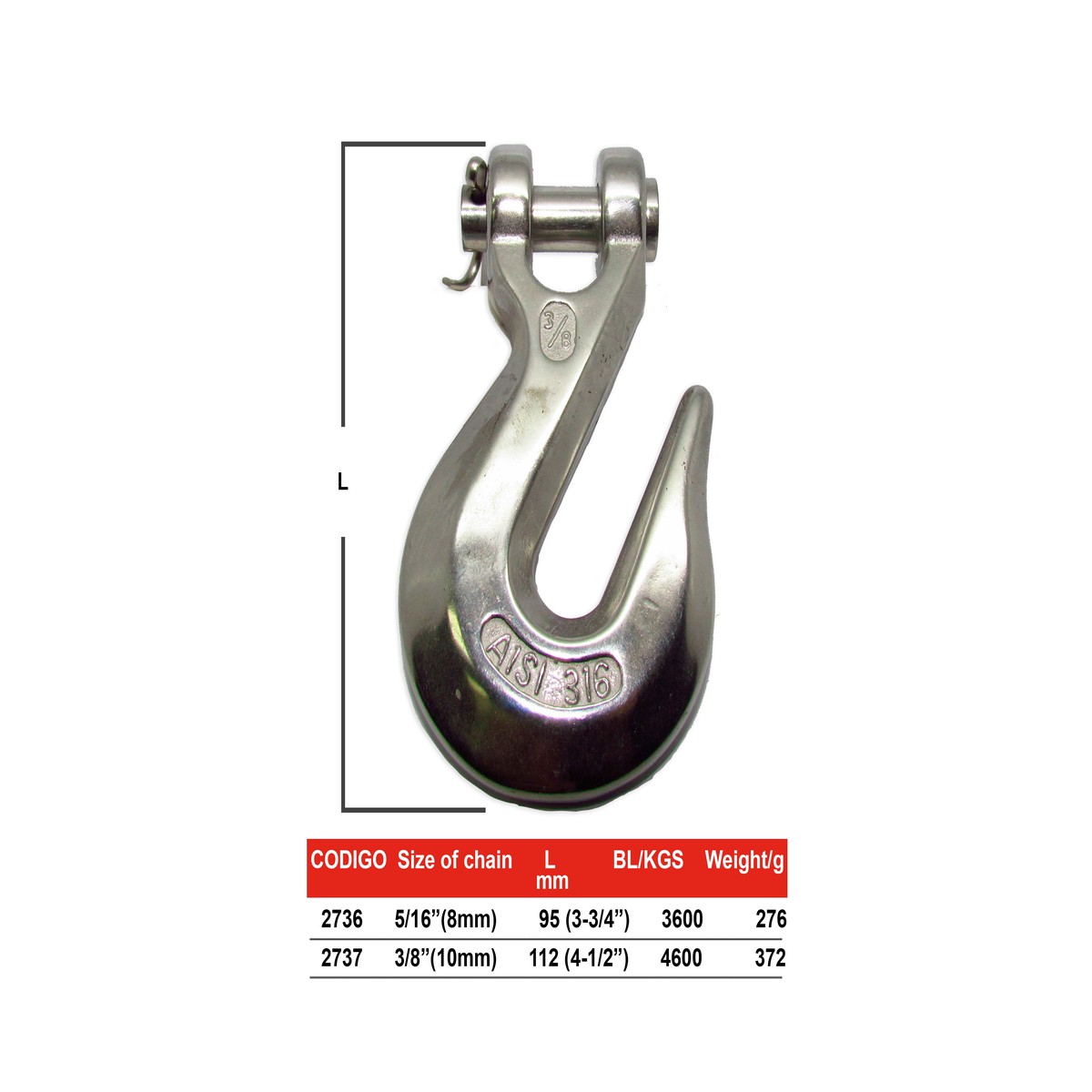 Gancho Panama East Clevis