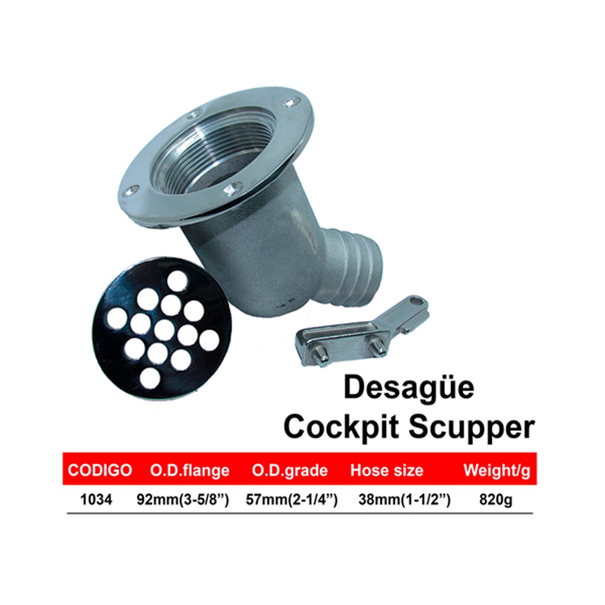 Panama East Cockpit Scupper Drain