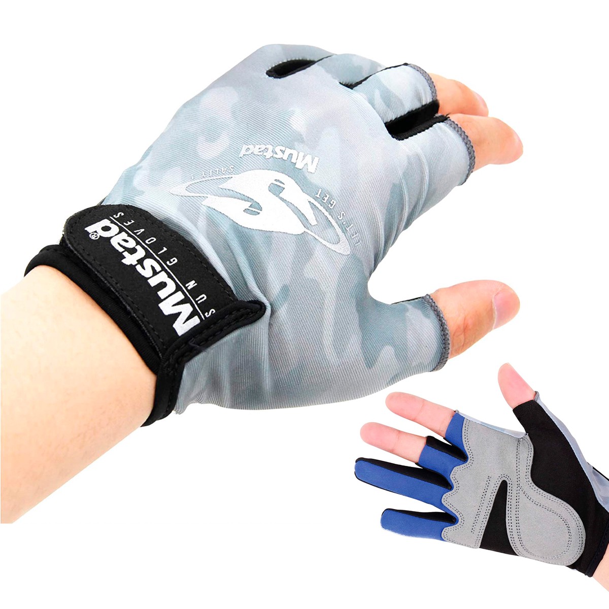 Guantes de Pesca Mustad con Protector UV