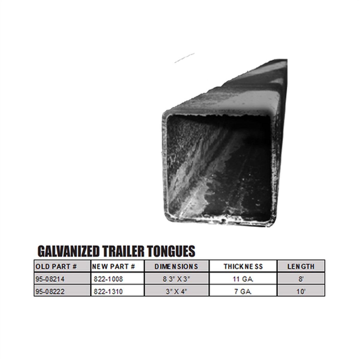 Lanza para Trailer Panama East Galvanizado