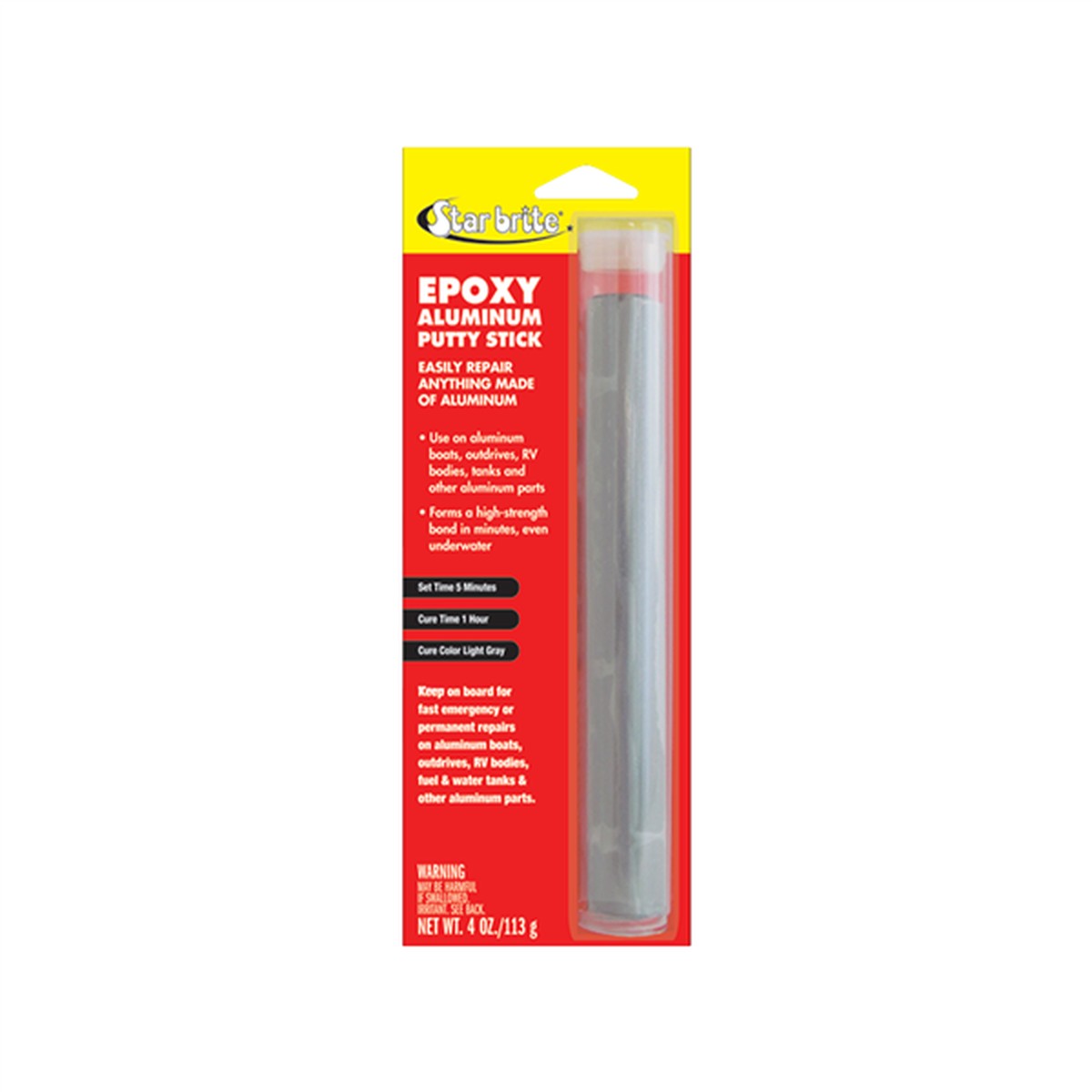 Masilla Star Brite en Barra Aluminio Epoxy Putty 4oz