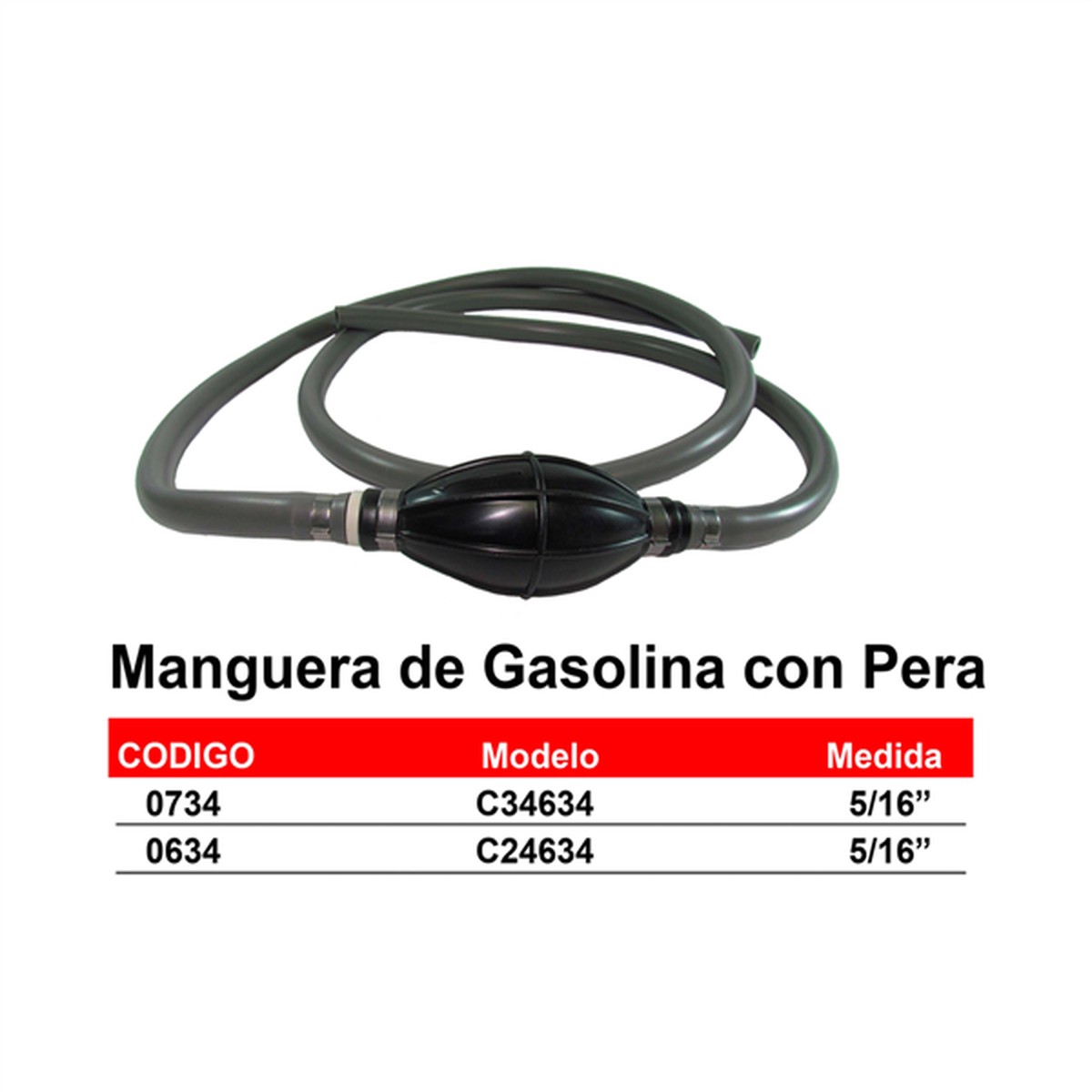 Panama East Gasoline Hose with Pear