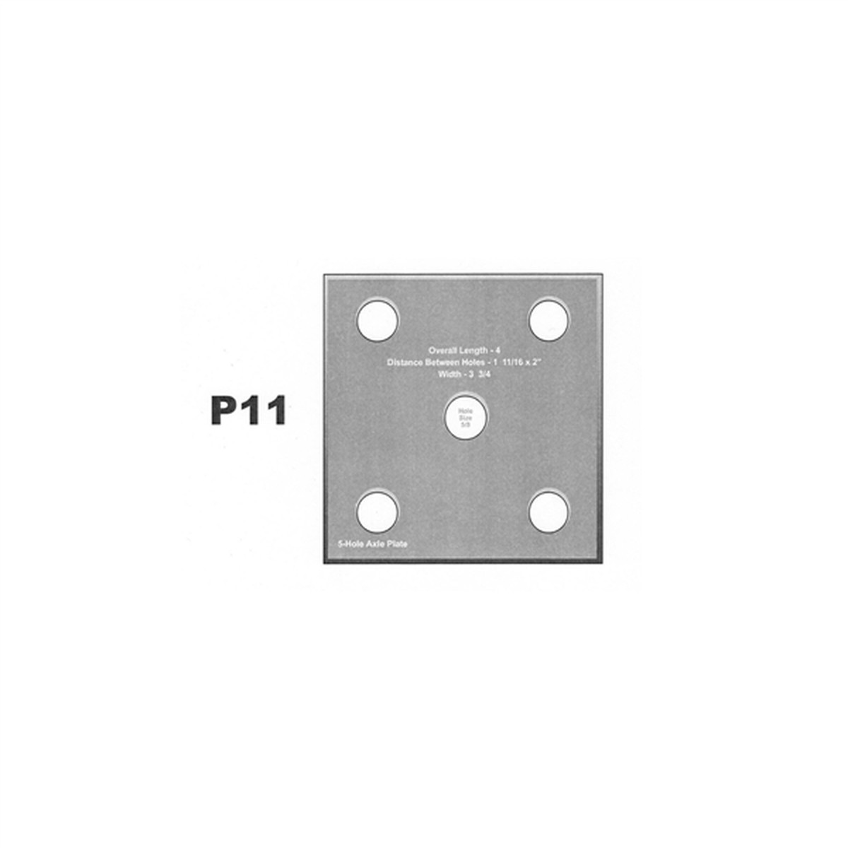 Platina Trailer Panama East 46-P11 - Galvanizado