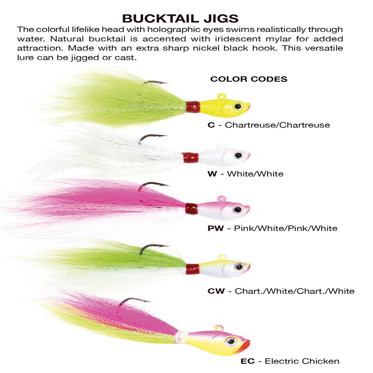 Seuelo Sea Striker Plumilla Bucktail