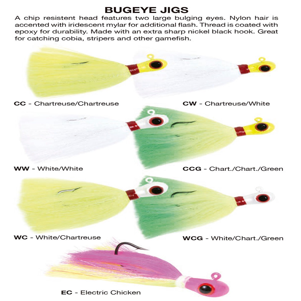 Seuelo Sea Striker Plumilla Bugeye
