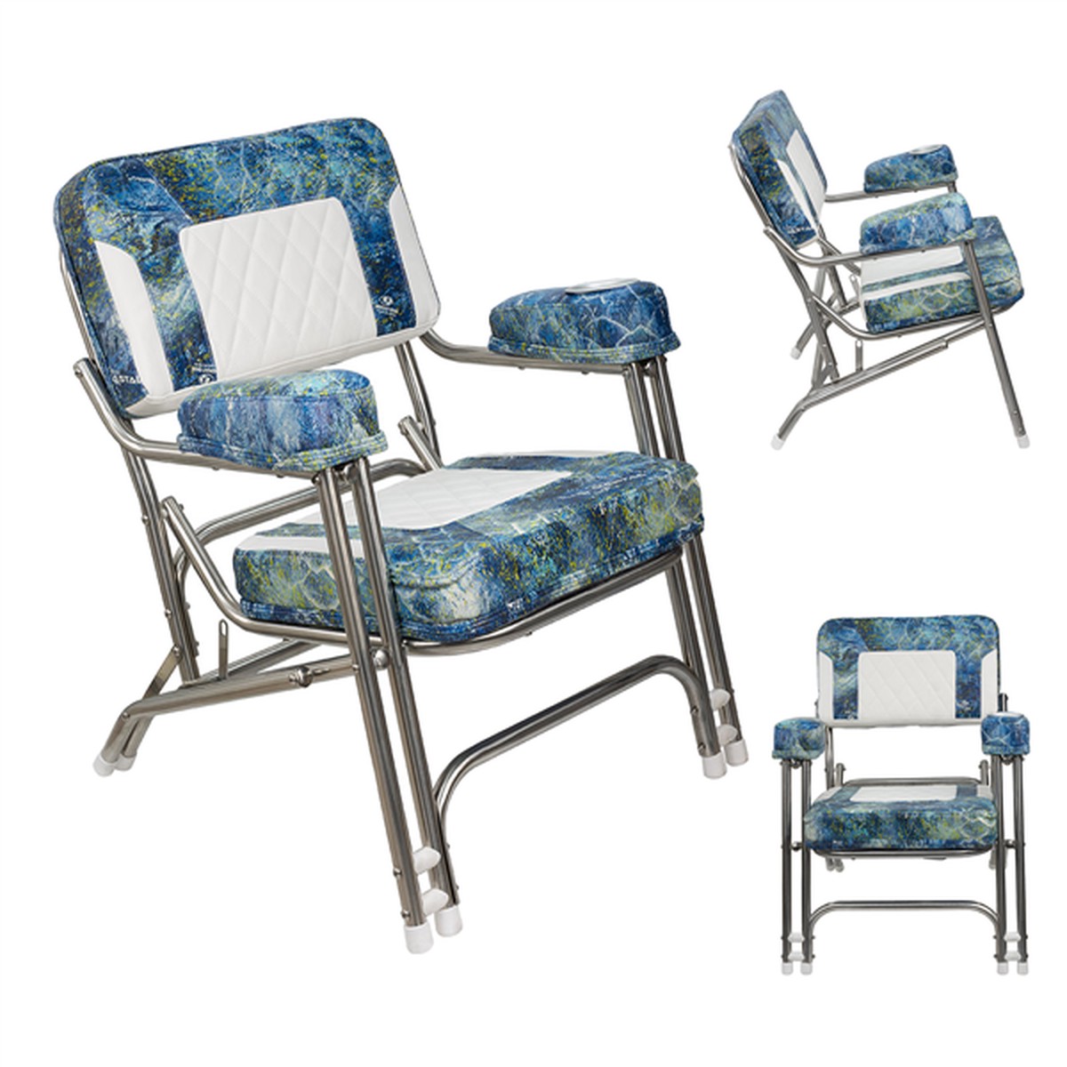 Silla Springfield de Cubierta Premium con Estructura de Acero Inoxidable